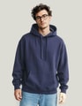 Heren Hooded Sweater Clique Loose Fit Marine